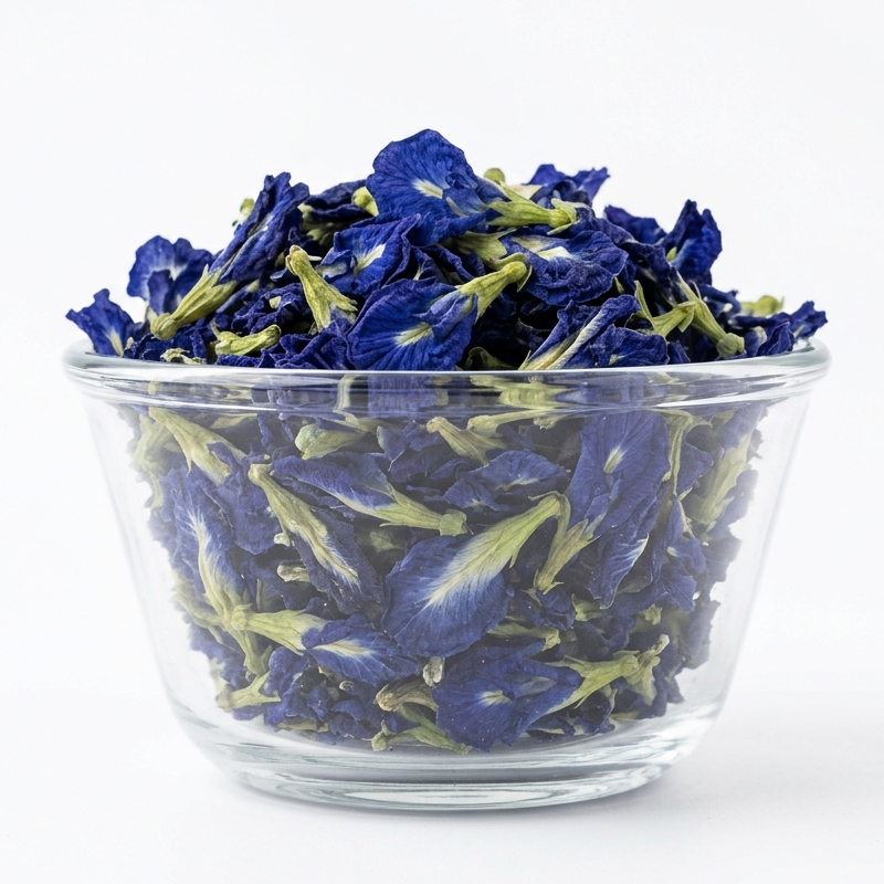 Blue Butterfly Pea Tea  Dried Flowers Making ICE and Herbal Tea with ANTI-OXIDANT, Caffeine Free | Natural Colorant |