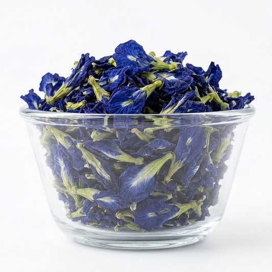 Blue Butterfly Pea Tea  Dried Flowers Making ICE and Herbal Tea with ANTI-OXIDANT, Caffeine Free | Natural Colorant |